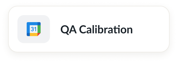 QA calibration event